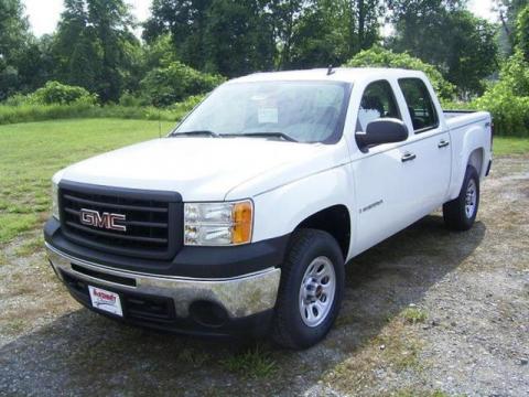 Summit White GMC Sierra 1500 SL Crew Cab 4x4.  Click to enlarge.