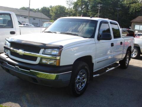 Summit White Chevrolet Silverado 1500 LS Crew Cab 4x4.  Click to enlarge.