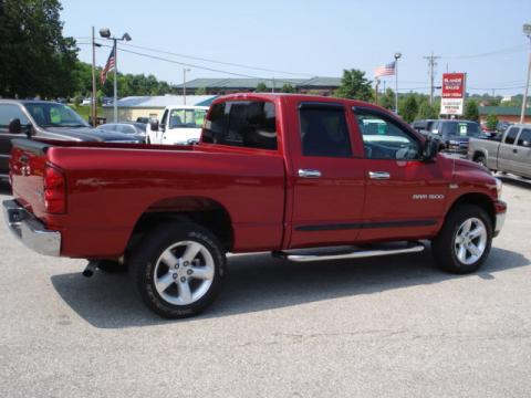 Inferno Red Crystal Pearl Dodge Ram 1500 Big Horn Edition Quad Cab 4x4.  Click to enlarge.