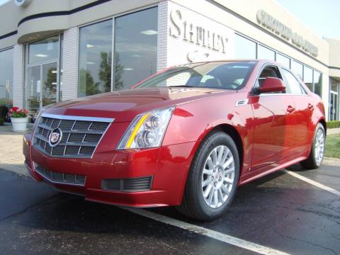 Crystal Red Tintcoat Cadillac CTS 4 3.0 AWD Sedan.  Click to enlarge.
