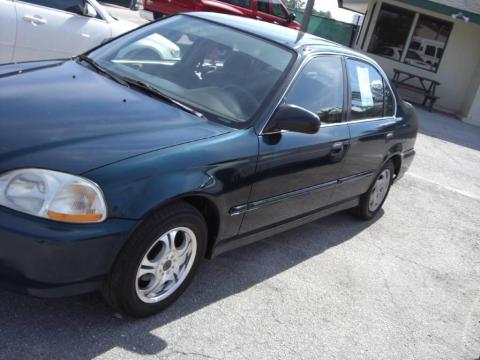 Cypress Green Metallic Honda Civic LX Sedan.  Click to enlarge.