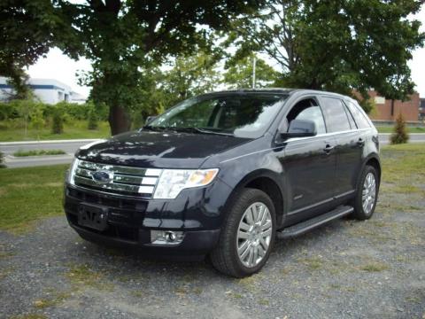 Dark Ink Blue Metallic Ford Edge Limited AWD.  Click to enlarge.
