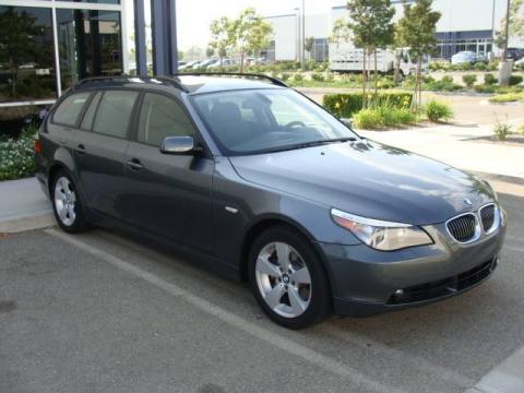 Titanium Grey Metallic BMW 5 Series 530xi Sport Wagon.  Click to enlarge.