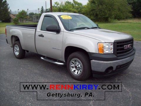 Silver Birch Metallic GMC Sierra 1500 Regular Cab.  Click to enlarge.