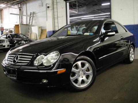 Black Mercedes-Benz CLK 320 Coupe.  Click to enlarge.