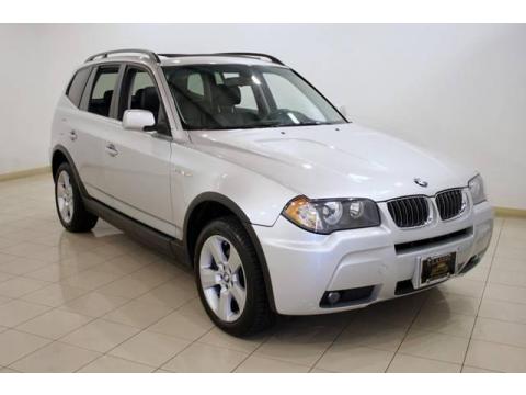Titanium Silver Metallic BMW X3 3.0i.  Click to enlarge.