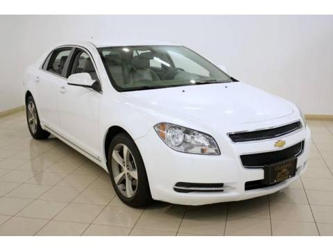 Summit White Chevrolet Malibu LT Sedan.  Click to enlarge.