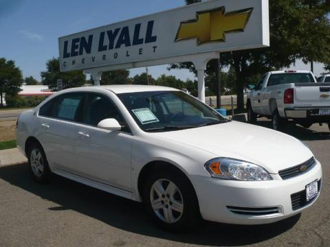 White Chevrolet Impala LS.  Click to enlarge.