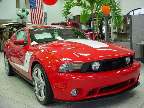 Torch Red 2010 Ford Mustang ROUSH 427R Supercharged Coupe with ROUSH