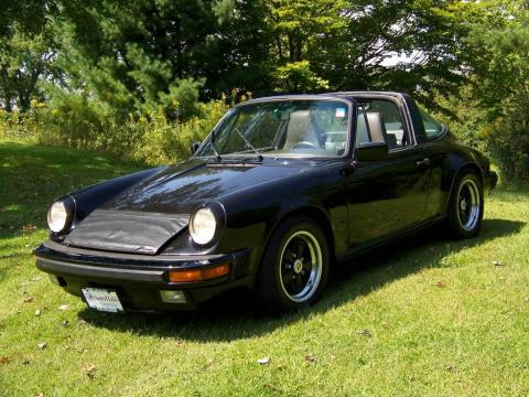Black Porsche 911 Carrera Targa.  Click to enlarge.