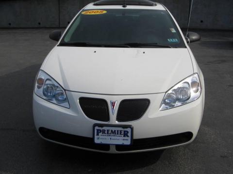 Ivory White Pontiac G6 GT Sedan.  Click to enlarge.