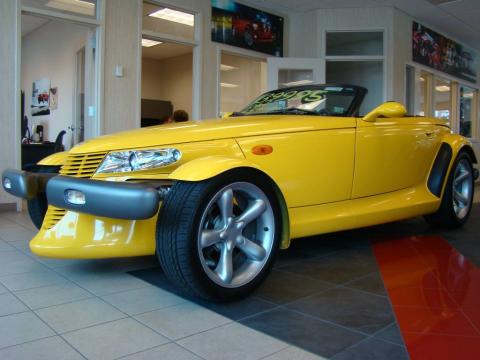 Prowler Yellow Plymouth Prowler Roadster.  Click to enlarge.