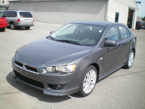 Graphite Gray Pearl Mitsubishi Lancer Sportback GTS.  Click to enlarge.