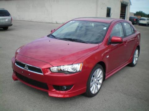 Rally Red Metallic Mitsubishi Lancer Sportback GTS.  Click to enlarge.
