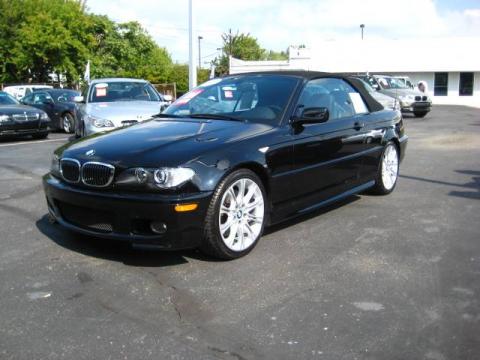 Jet Black BMW 3 Series 330i Convertible.  Click to enlarge.