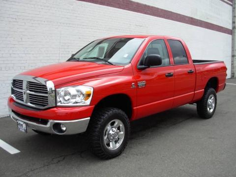 Flame Red Dodge Ram 2500 Big Horn Quad Cab 4x4.  Click to enlarge.