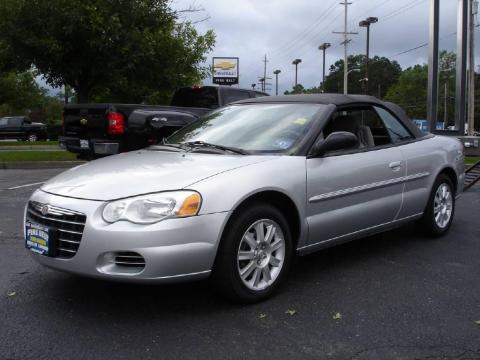 Brilliant Silver Metallic Chrysler Sebring GTC Convertible.  Click to enlarge.