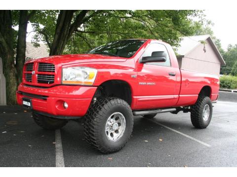 Flame Red Dodge Ram 2500 Sport Regular Cab 4x4.  Click to enlarge.