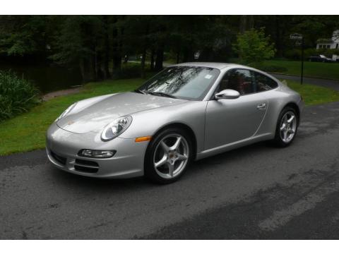 Arctic Silver Metallic Porsche 911 Carrera Coupe.  Click to enlarge.