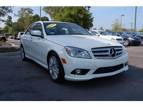 Arctic White Mercedes-Benz C 300 Sport.  Click to enlarge.