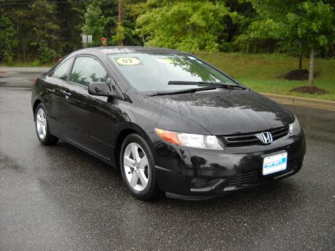 Nighthawk Black Pearl Honda Civic EX Coupe.  Click to enlarge.