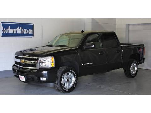 Black Granite Metallic Chevrolet Silverado 1500 LTZ Crew Cab 4x4.  Click to enlarge.