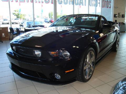Black Ford Mustang Roush Stage 1 Convertible.  Click to enlarge.