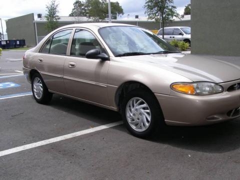 Mocha Frost Metallic Ford Escort SE Sedan.  Click to enlarge.