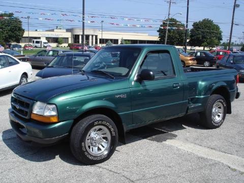 Amazon Green Metallic Ford Ranger XLT Regular Cab.  Click to enlarge.