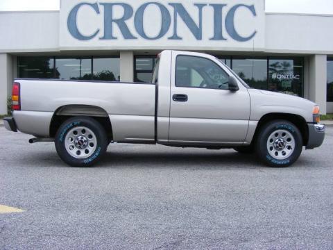 Silver Birch Metallic GMC Sierra 1500 Classic SL Regular Cab.  Click to enlarge.