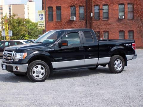 Black Ford F150 XLT SuperCab 4x4.  Click to enlarge.