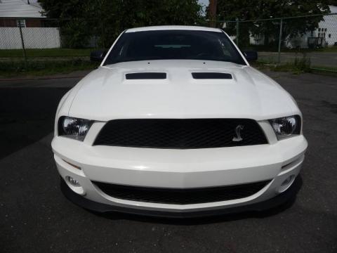 Performance White Ford Mustang Shelby GT500 Coupe.  Click to enlarge.