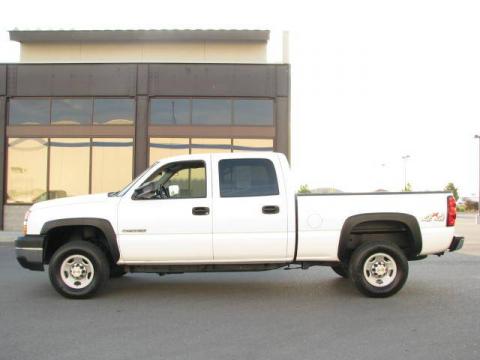 Summit White Chevrolet Silverado 2500HD LS Crew Cab 4x4.  Click to enlarge.