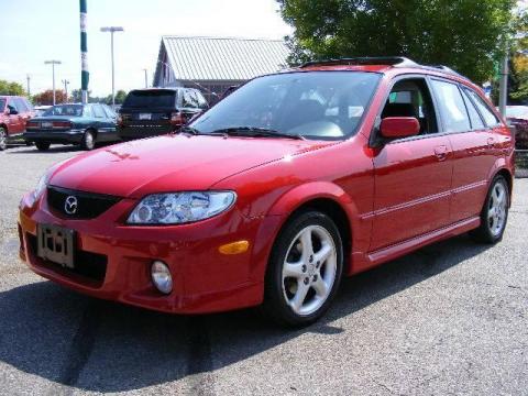 Classic Red Mazda Protege 5 Wagon.  Click to enlarge.