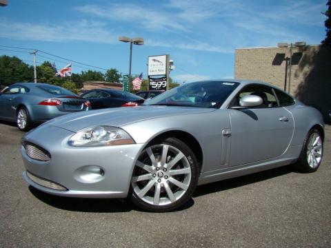 Liquid Silver Metallic Jaguar XK XK8 Coupe.  Click to enlarge.