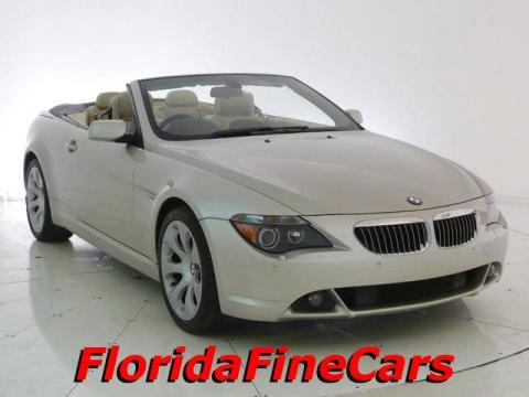 Mineral Silver Metallic BMW 6 Series 645i Convertible.  Click to enlarge.