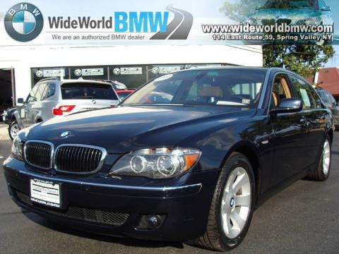 Monaco Blue Metallic BMW 7 Series 750Li Sedan.  Click to enlarge.