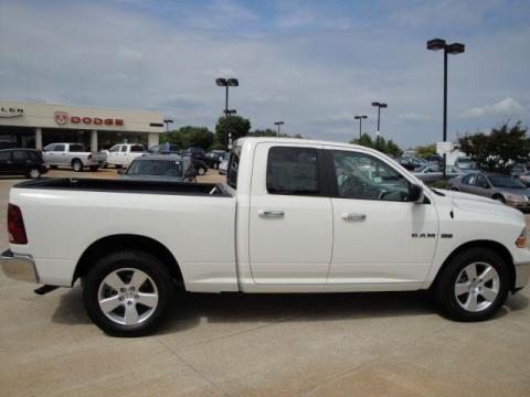 Stone White Dodge Ram 1500 SLT Quad Cab.  Click to enlarge.