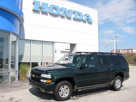 Dark Green Metallic Chevrolet Suburban 1500 Z71 4x4.  Click to enlarge.