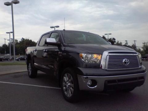 Slate Gray Metallic Toyota Tundra Platinum CrewMax.  Click to enlarge.