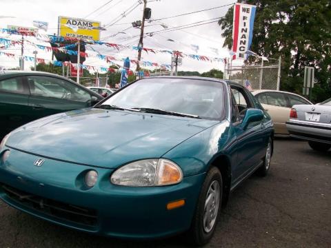 Paradise Blue Green Pearl Honda Del Sol S.  Click to enlarge.