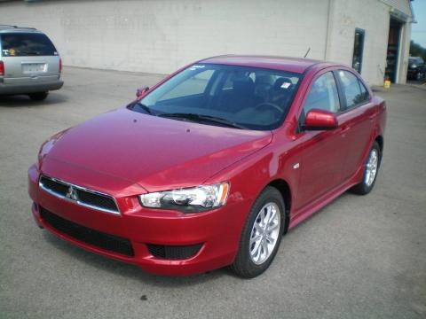 Rally Red Metallic Mitsubishi Lancer ES.  Click to enlarge.