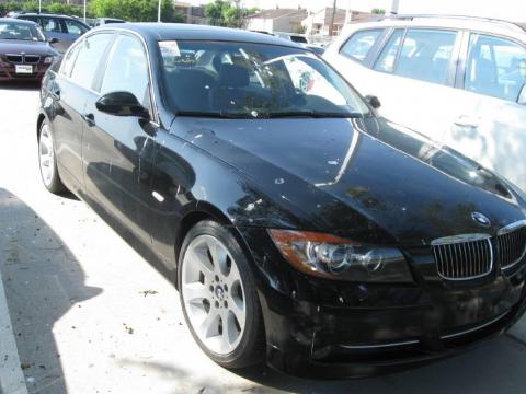 Jet Black BMW 3 Series 335i Sedan.  Click to enlarge.