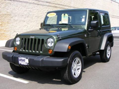 Jeep Green Metallic Jeep Wrangler X 4x4.  Click to enlarge.