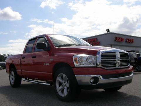 Flame Red Dodge Ram 1500 Big Horn Edition Quad Cab.  Click to enlarge.