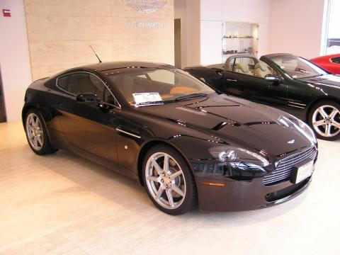Onyx Black Aston Martin V8 Vantage Coupe.  Click to enlarge.