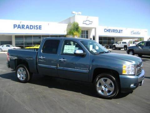 Blue Granite Metallic Chevrolet Silverado 1500 LT Crew Cab.  Click to enlarge.