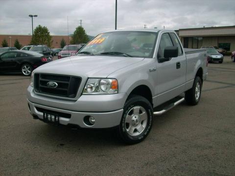 Silver Metallic Ford F150 STX Regular Cab 4x4.  Click to enlarge.