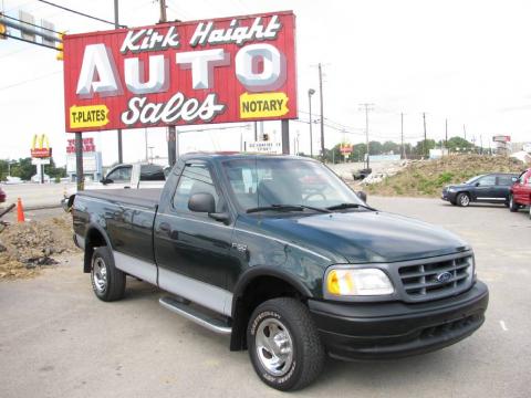 Dark Highland Green Metallic Ford F150 XL Regular Cab 4x4.  Click to enlarge.