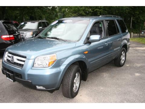 Steel Blue Metallic Honda Pilot EX-L 4WD.  Click to enlarge.